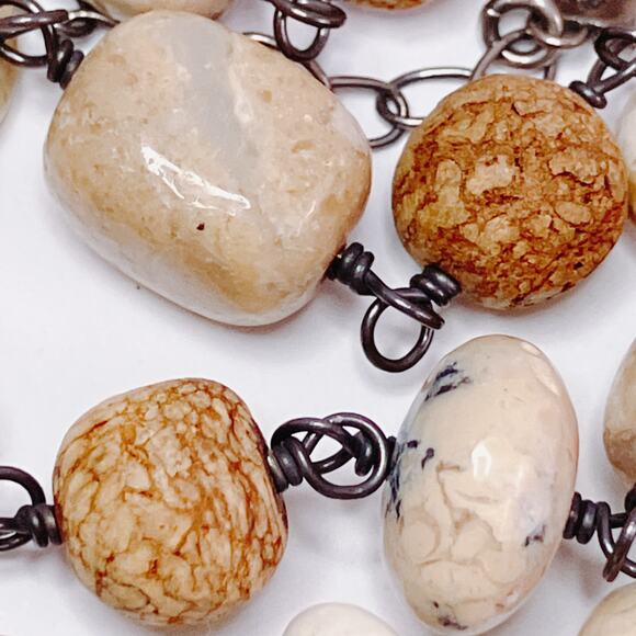 Retired Signed Silpada N1692 Necklace Sterling Silver White Howlite African Opal - Picture 13 of 14